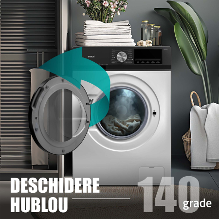 Masina de spalat rufe Samus WSEDI9148, 9 kg, Motor inverter, Display LED, 16 programe, 1400 rotatii, Clasa energetica A [29]