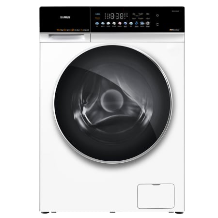 Mașină de spălat rufe Samus WSHD10120IDM, 10 kg, 1200 rpm, Inverter Direct Motor, Display LED, Abur, Clasa A, Alb [1]