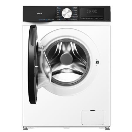 Masina de spalat rufe Samus WSMDI12147, 12 kg, 1400 rpm, motor inverter, clasa A–20%, LED display, 16 programe, spălare cu abur, albă [3]