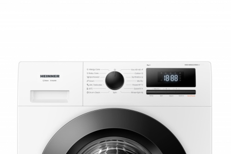 Masina de spalat rufe slim HEINNER HWM-HME6012IVSMA+++, 6 kg, 1200 rpm, Clasa A, Motor inverter, 15 programe adancime 45 cm, Alb [2]