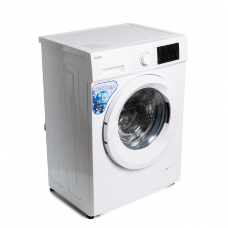 Masina de spalat rufe VIVAX WFL-120712CD, 7 kg, 1200 RPM, Clasa E, Baby Care, Eco, Display digital, Control electronic, Blocare acces copii, Temperatura reglabila, Drum Clean Sterilization, Quick Wash [7]