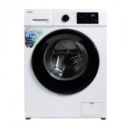 Masini de spalat rufe - Masina de spalat rufe VIVAX WFL-140812CI, 8kg, 1400 RPM, BLDC Motor Inverter, Clasa A, Steam, Baby Care, Eco, Display digital, Control electronic, Drum Clean Sterilization, Quick Wash, Delay Start