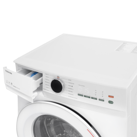 Masina de spalat T21 Toshiba, 7kg, 1200RPM, clasa A, Slim, diametru hublou interior:330mm, Functie AROMA+, Functie Abur, Tehnologie UFB, Wi-Fi, motor inverter, Alb [5]