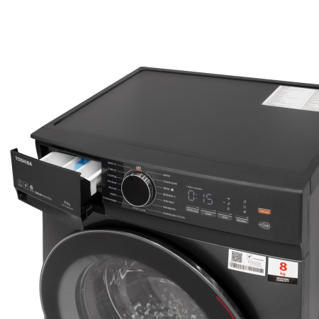 Masina de spalat T21 Toshiba, 8kg, 1400RPM, clasa A, Slim, diametru hublou interior:330mm, Functie AROMA+, Functie Abur, Tehnologie UFB, Wi-Fi, motor inverter, Morandi Gray [5]