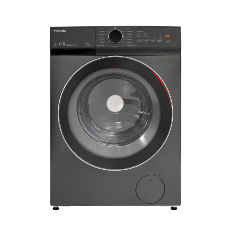Marelvi - Masina de spalat T21 Toshiba, 8kg, 1400RPM, clasa A, Slim, diametru hublou interior:330mm, Functie AROMA+, Functie Abur, Tehnologie UFB, Wi-Fi, motor inverter, Morandi Gray