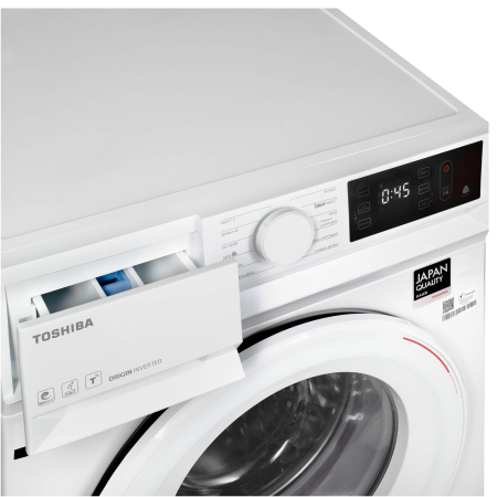 Masina de spalat Toshiba, incarcare frontala, 7kg, clasa B, 1200 rotati, 12 programe, display, Ultra Fine Bubble, Steam Wash, functie Wi-Fi, culoare alb [4]