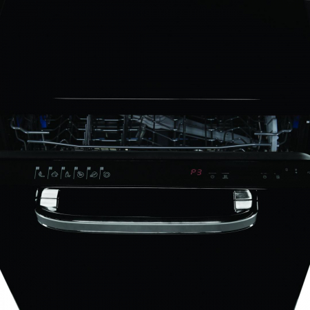 Masina de spalat vase Fram FDW-VRR606BKE++, 12 seturi, 6 programe, Clasa E, Display LED, Pornire intarziata, Aquastop, 60 cm, Negru [4]