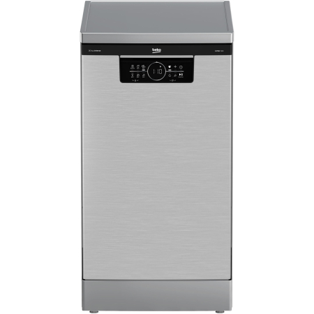 Marelvi - Masina de spalat vase FS Beko, Slim, 10 seturi, Clasa C, 6 programe, HygieneIntense, Motor ProSmartInverter, display, Pearl Inox