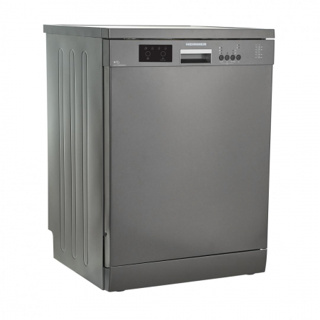 Masina de spalat vase HEINNER HDW-FS6006DGE++, 12 Seturi, 6 programe, Clasa E, Half load, Aquastop, 60 cm, Antracit [3]