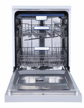 Masina de spalat vase Heinner HDW-FSM60714AWD+++, 14 seturi, 7 programe, Auto-Door opening, Control electronic, Display LED, Aquastop, Clasa D, 60 cm, Alb [1]