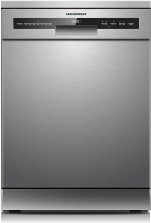 BUCATARIE - Masina de spalat vase Heinner HDW-FSM60714AXD+++, 14 seturi, 7 programe, Auto-Door opening, Display LED, Aquastop, Clasa D, Inox