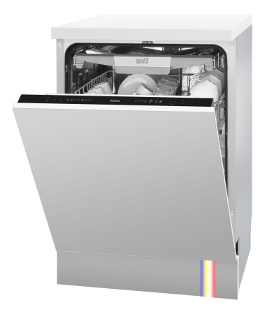 Masina de spalat vase incorporabila Amica, 60 cm, 14 seturi, 7 programe, 3 sertare, Clasa C, ECO, AquaStop, Dedurizare, HalfLoad, sistem deschidere automata a usii, indicator luminos multi color, [3]