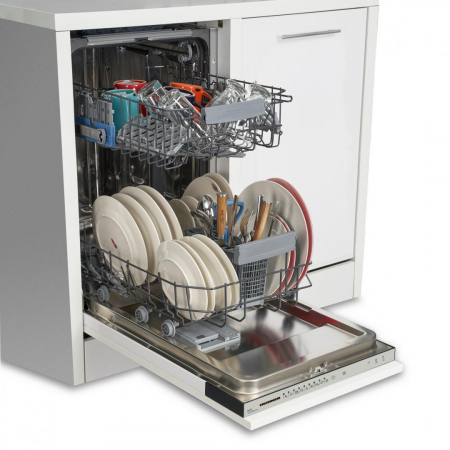 Masina de spalat vase incorporabila Heinner HDW-BI4592TE++, 10 Seturi, 9 programe, Clasa E, Half load, Buzzer Final Program, Aquastop, 45 cm [2]