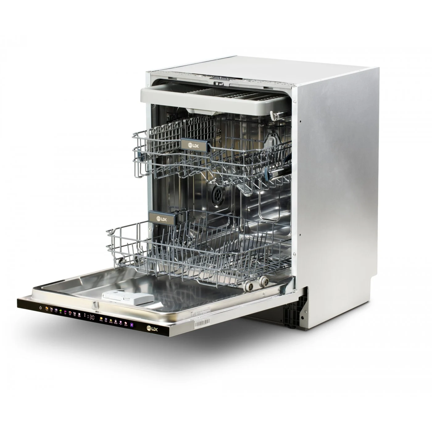 Masina de spalat vase incorporabila LDK QUEEN2 15ICBI, Clasa B, Capacitate 15 seturi, 8 programe, Display cu touch, 60 cm, Alb [4]
