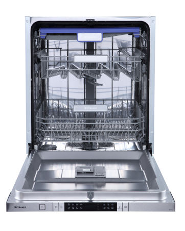 BUCATARIE - Mașină de spălat vase incorporabilă Pyramis 60FI HE – 15 seturi, 8 programe, clasa D, Touch control, panou inox, sertar tacâmuri, cuvă iluminată, AquaStop, 60cm