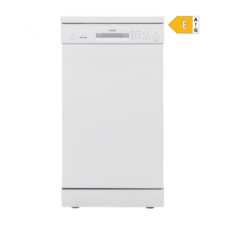 Masina de spalat vase slim VIVAX DW-45942B, 9 Seturi, 4 Programe, Clasa E, Eco, Doua cosuri, Spalare 360°, Intensiv, Quick Wash, Half load, Control electronic cu iluminare LED [6]