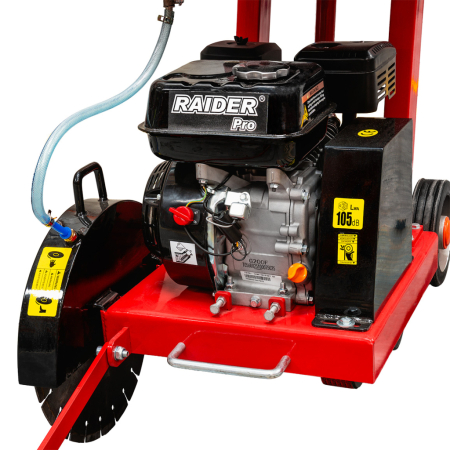 Mașină de tăiat beton/asfalt RDP RDP-FS01, Disc Ø350mm, Motor Loncin 6.5CP (4.1 kW), 196cc, Benzină, 3600 rpm [3]