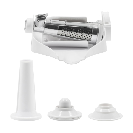 Masina de tocat Albatros MTA1510R, 1500 W (motor 500 W), 1.8 kg/min, 3 site inox (3/5/7 mm), accesorii cârnați, kibbe și separator de roșii, culoare roșie [8]