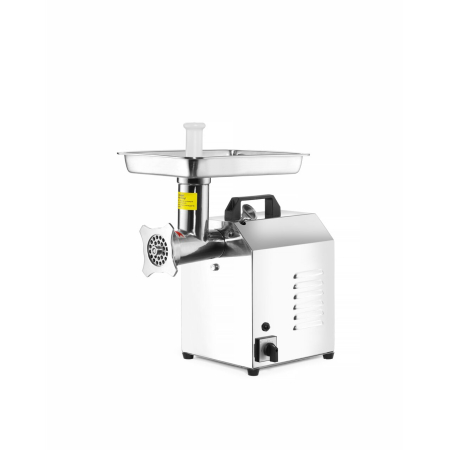 Electronice & Electrocasnice - Mașină de tocat carne profesională, din inox 304 (18/10), putere maximă 550 W, capacitate 150 kg/h, funcție Reverse, 2 site inox, accesorii pentru cârnați, protecție la suprasarcină, 24,5 kg