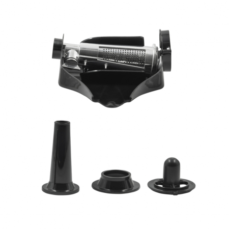 Masina de tocat carne Samus SMT-1220BLACK, functie Reverse, 1.5 kg/min, 2 site metalice(5,7 mm.), accesoriu suc rosii, Neagra [3]