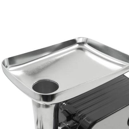Mașină de tocat carne Samus SMT2200X, 2200 W, 3 site (3/5/7 mm), funcție revers, accesorii cârnați și kibbe, separator de roșii, Negru/Inox [5]