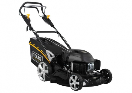 Masini de tuns iarba - Masina de tuns gazon, 3CP, latime taiere 46cm, inaltime taiere 28-75mm, 65L, benzina, reglaj central, electric, Texas Razor 4650TR/WE