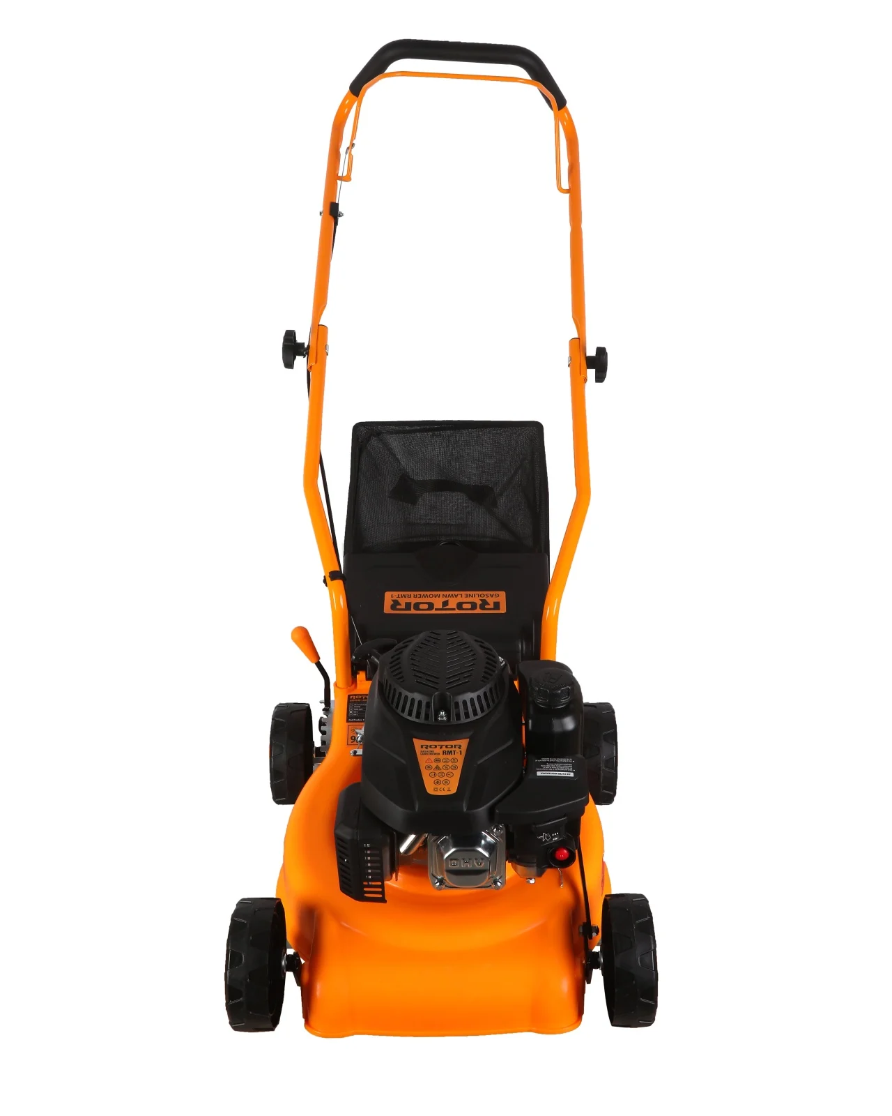 Masina de tuns gazon/iarba pe benzina ROTOR RMT-1, Sac colector 40 L, 4 Timpi, Putere 2.5 CP, Latime taiere 40 cm, 7 trepte de taiere [1]