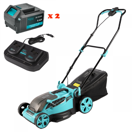 GRADINA - Masina de tuns gazonul cu acumulator 2x18V, 380mm, 36l, Detoolz DZSE229