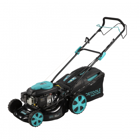 Masina de tuns gazonul pe benzina, cu autopropulsie, 4 T, 2.6 kW - 3.5 cp, 7 trepte de inaltime, punte 18", 146CC, cos 60L, Detoolz DZ-M106 [1]