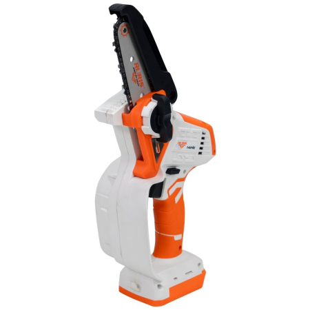 BRICOLAJ - Mini motoferăstrău telescopic RURIS 1424e, 20V, șină 100 mm, braț extensibil 129-170 cm, motor electric cu perii, 2.5 kg