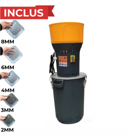 Mori pentru cereale - Moara de cereale HOLZ MILL-25 GRI, productie 250 kg/h, putere 1 KW, 5 site (cu galeata) #80505