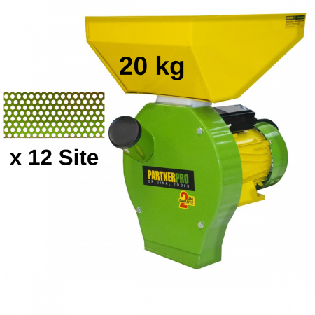 Mori pentru cereale - Moara pentru uruiala PARTNER PRO PP3900, putere 3900 W, 240 kg/h, 12 site