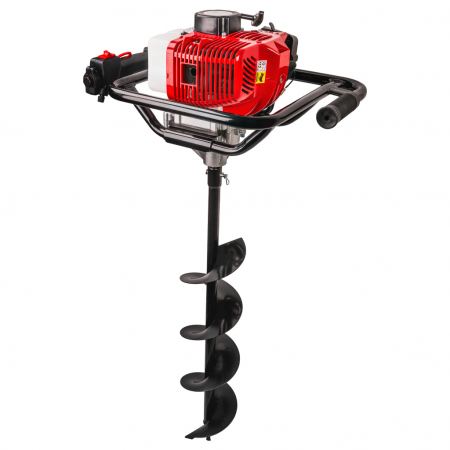 Motoburghie si Accesorii - Motoburghiu pe Benzină 1.8kW 2,5 CP, RD-EA03 - Burghiu Inclus 200mm, Performanță Puternică și Motor 2 Timpi