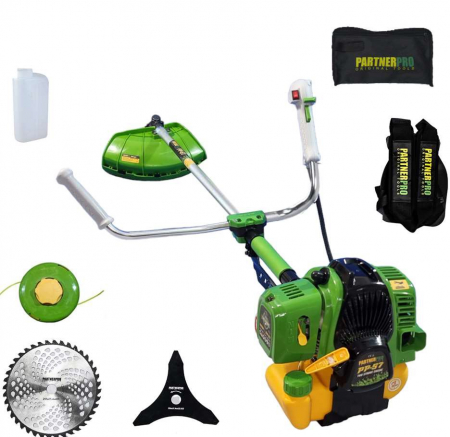 Motocoase: Motocositoare pe benzina si electrice - Motocoasa pe benzina PARTNERPRO PP-57, putere 6 Cp, 52 cm³, 10000 rot / min