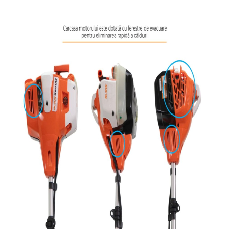Motocoasă pe benzină RURIS RR400, motor KHUMMA, 2.8 CP, 41.2 cc, ham Dual Balance, 6.2 kg [6]