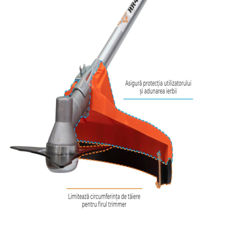 Motocoasă pe benzină RURIS RR400C, motor KHUMMA, 2.8 CP, 41.2 cc, sistem antivibrații, ham Dual Balance, 6.7 kg [6]
