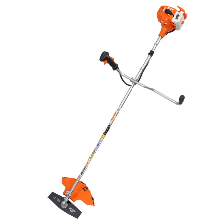 GRADINA - Motocoasă RURIS RR240 BRAVO, 24 cc, 1 CP, motor KHUMMA, arbore flexibil, mâner ergonomic cu reglaj axial, autocut și cuțit 2 dinți