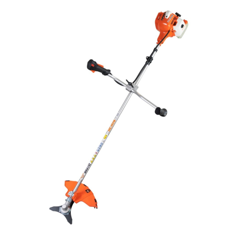GRADINA - Motocoasă RURIS RR270, motor 2 timpi KHUMMA, 1.5 CP, 27.2 cc, cuțit 3 dinți, 5.6 kg, pornire manuală