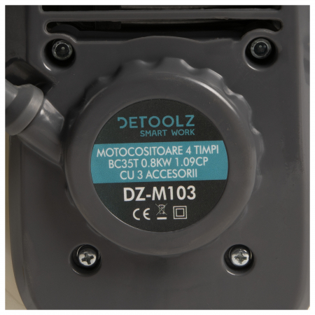 Motocoasa Detoolzin BC35T, 4 timpi, putere 1.09 CP, 6500 rpm, 0.8 KW, 31 CC, 3 accesorii, DZ-M103 [3]