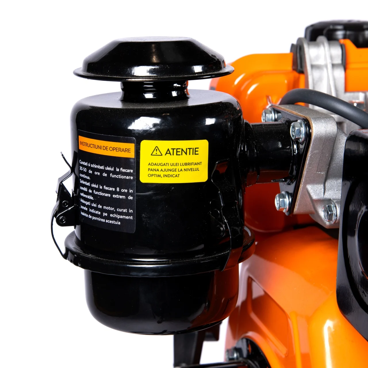 Motocultor DETOOLZ 7CP 280CC, motorina, 4T, 3 viteze, pornire manuala, cu roti [6]