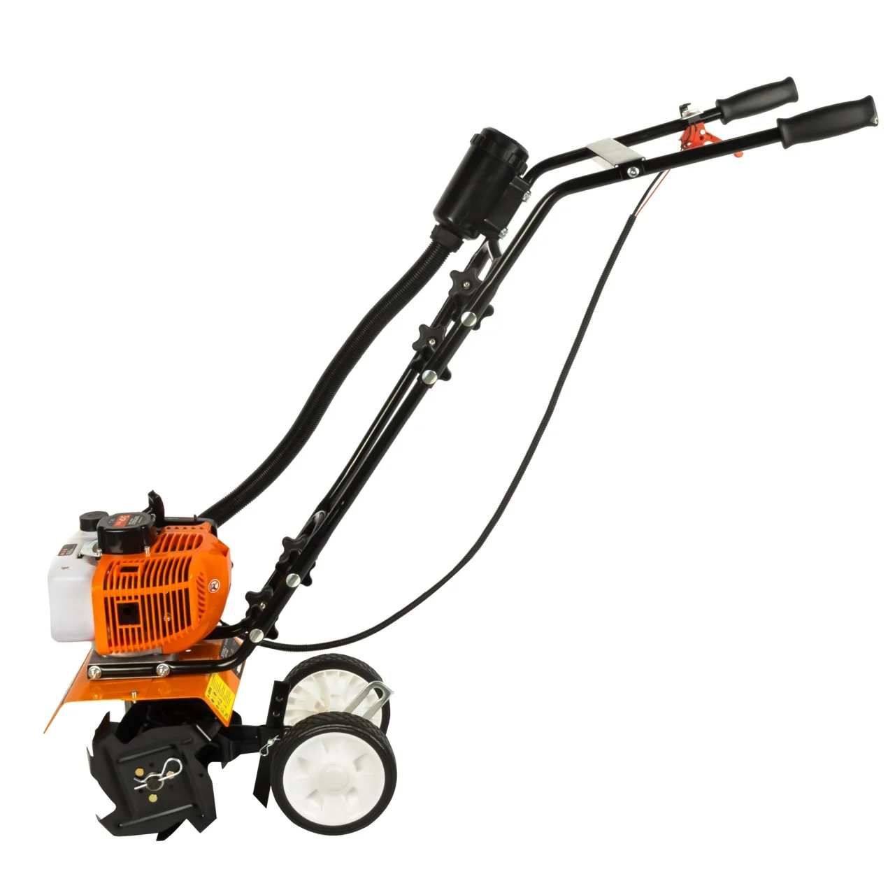 Motocultor DETOOLZ, motor benzina 2T, 3CP, 52CC, cu o viteza si pornire manuala [19]