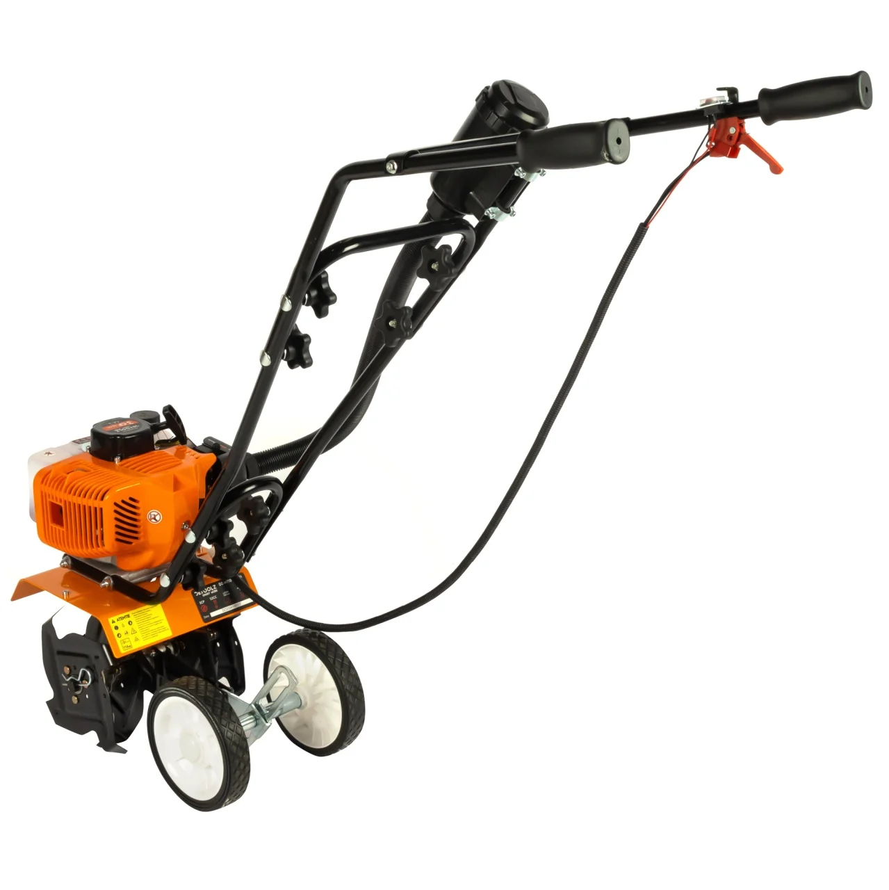 Motocultor DETOOLZ, motor benzina 2T, 3CP, 52CC, cu o viteza si pornire manuala [15]