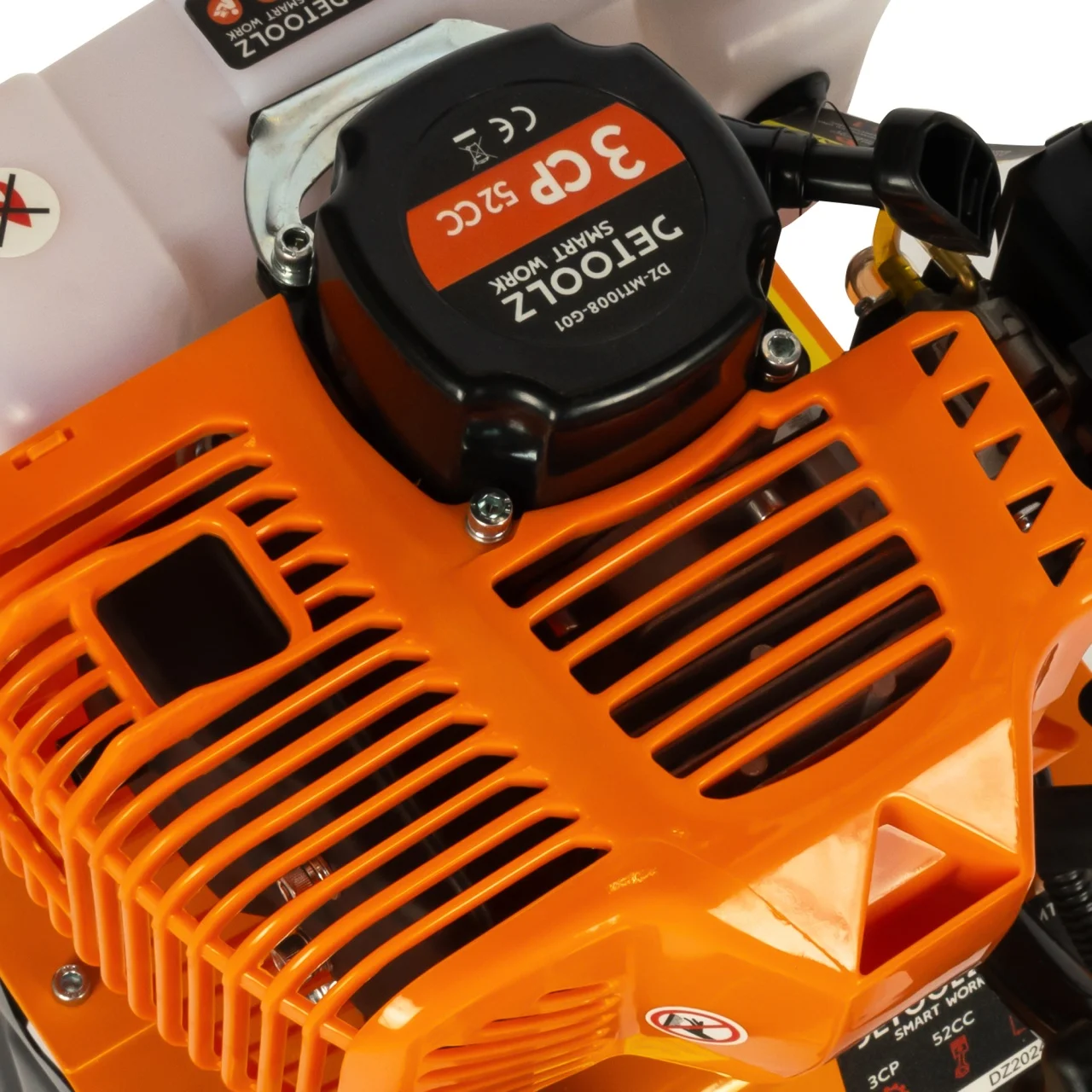 Motocultor DETOOLZ, motor benzina 2T, 3CP, 52CC, cu o viteza si pornire manuala [17]