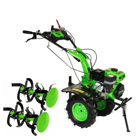 Motocultoare - Motocultor Micul Fermier, transmisie pinioane, 8.5CP, 212cc, motor pe benzina 4 timpi, 3 trepte de viteza, pornire manuala
