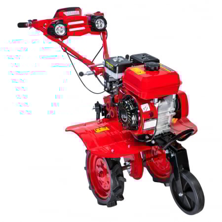 Motocultor Raider RD‑WT16, 7 CP (5,2 kW), far, lățime reglabilă 300–1200 mm, 2+1 viteze, 2 faruri [1]