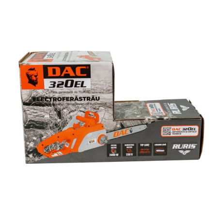 Motoferăstrău electric DAC 320EL, 2000W, lamă 400 mm, lanț 3/8”, 5.1 kg [5]