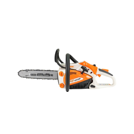 BRICOLAJ - Motoferăstrău RURIS RM300 pe benzină, motor Khumma 1.5 CP, șină 300 mm, lanț 3/8" 1.3 PM, carburator Walbro, frână lanț, întindere laterală, rezervor 210 ml