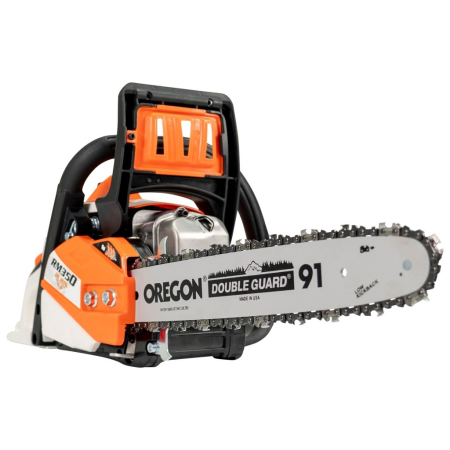 Motoferăstrău RURIS RM350, motor Khumma 2 CP, pornire electrică, șină 350 mm, lanț 3/8" 1.3 PM 26+1D, carburator Walbro, frână de lanț, întindere laterală, rezervor combustibil 410 ml [3]