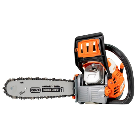 Motoferăstrău RURIS RM420, motor Khumma 2.8 CP, șină 400 mm, lanț 3/8" 1.3 PM 28+1D, carburator Walbro, frână de lanț, întindere laterală, rezervor combustibil 550 ml, rezervor ulei 260 ml [2]