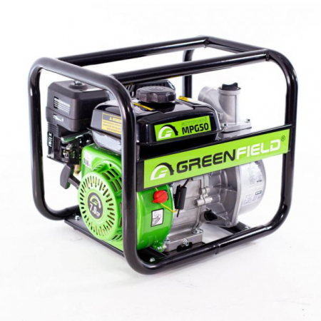 GRADINA - Motopompa 2" Greenfield MPG50, motor euro V, benzina, putere 7.0 CP, debit 42000 l/h, inaltime refulare 32 m